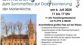 Sommerfest zur Dachsanierung