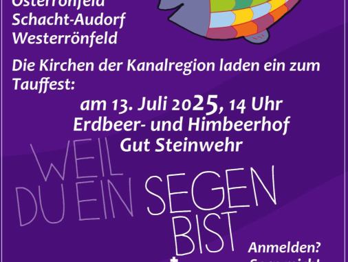Tauffest der Kanalregion