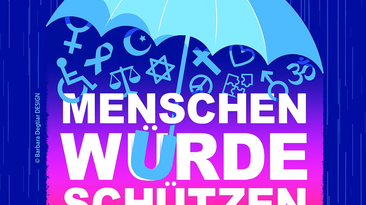 Motiv der Internationalen Wochen gegen Rassismus 2025.