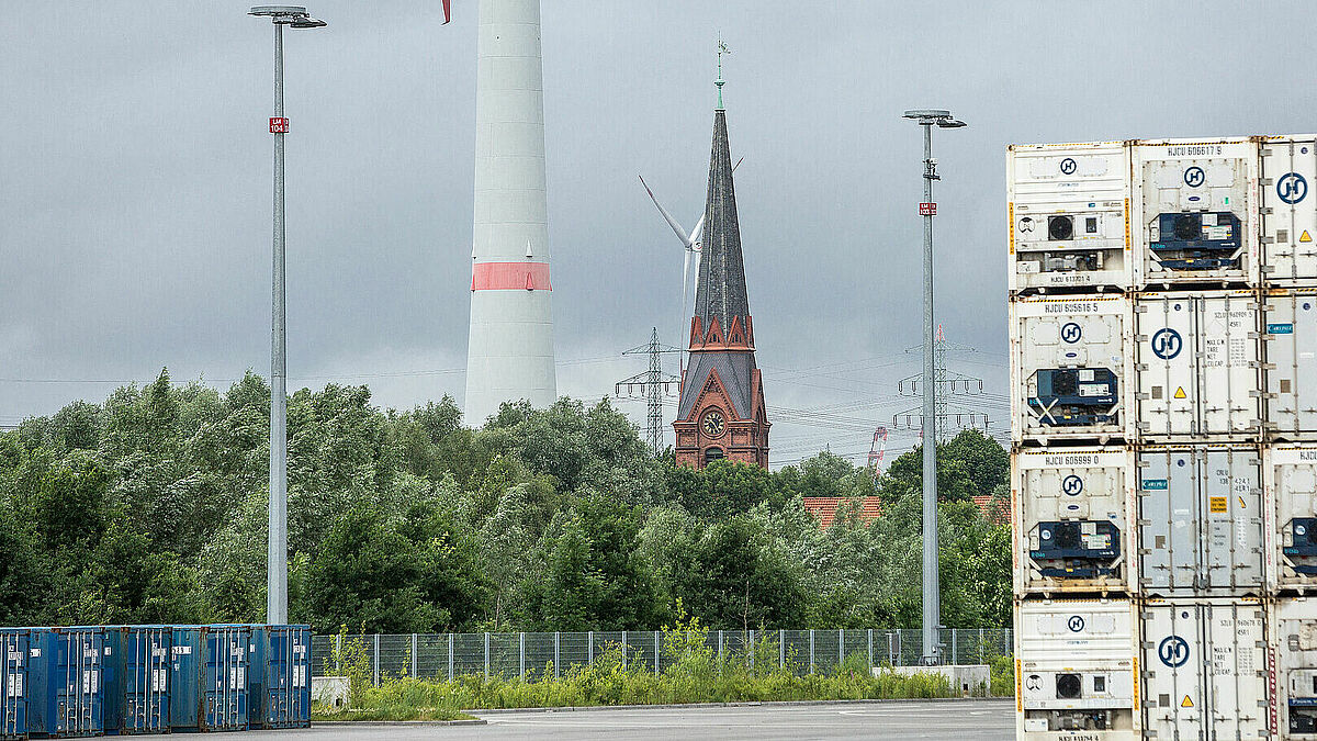 Die Kirche St. Gertrud in Hamburg-Altenwerder