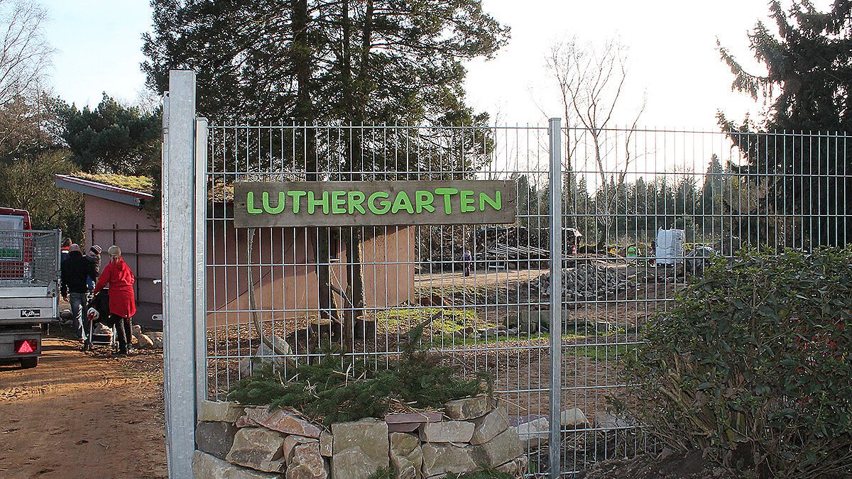 Die Luthergemeinde hat 2014 ihren Luthergarten
als stadtteiloffenen, interkulturellen Gemeinschaftsgarten gegründet 