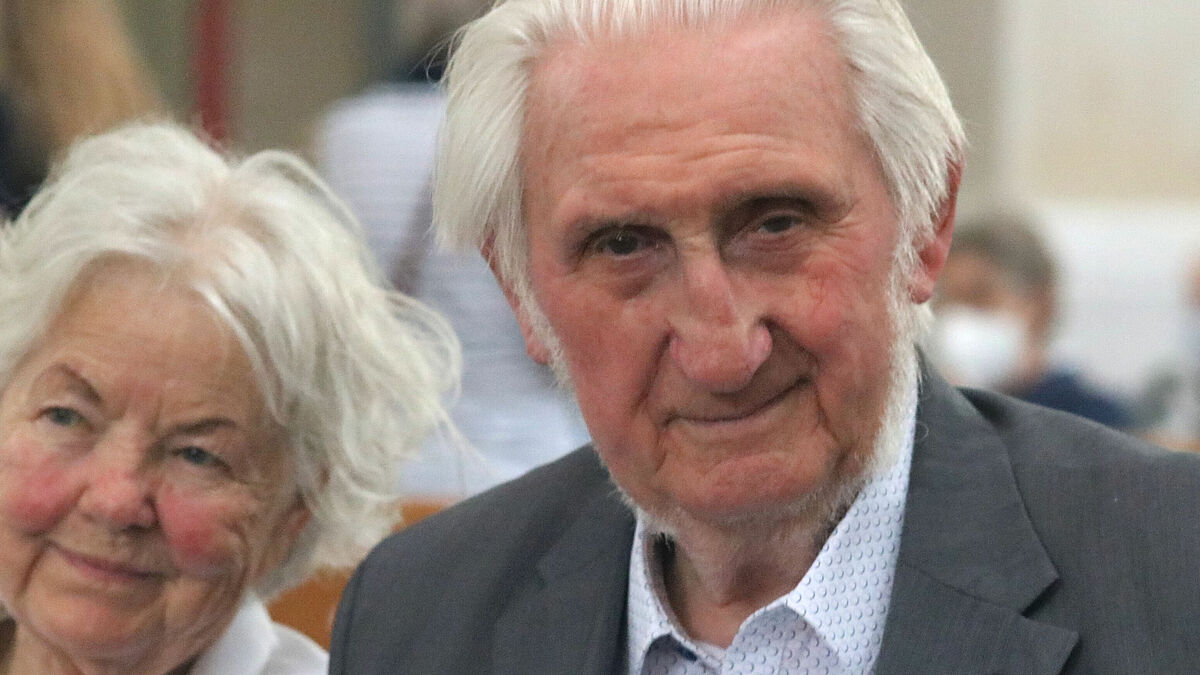 Zwischen 1957 und 1986 leitete er die Bachwoche: Der 95-jährige Manfred Schlenker mit seiner Ehefrau Ursula