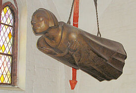 "Der Schwebende" von Ernst Barlach ist eine überlebensgroße Bronzefigur, die Ernst Barlach 1927 als Mahnmal für die Gefallenen des Ersten Weltkriegs geschaffen hat und die später von den Nationalsozialisten zerstört wurde.
