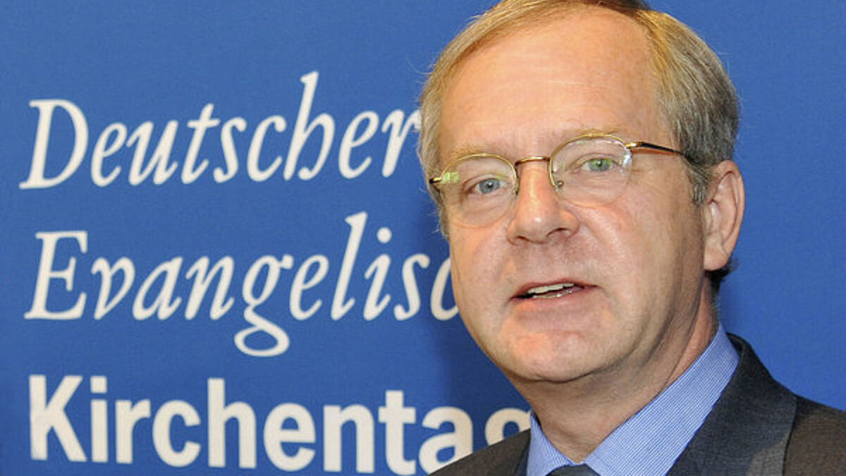 Der Präsident des 34. Deutschen Evangelischen Kirchentags, der Trierer Jura-Professor Gerhard Robbers.