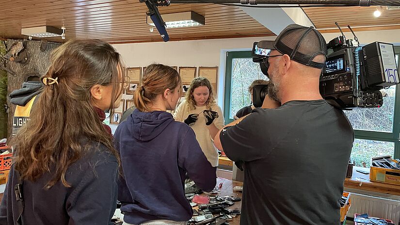 Handysortierparty Making Of mit NDR Foto Pohl