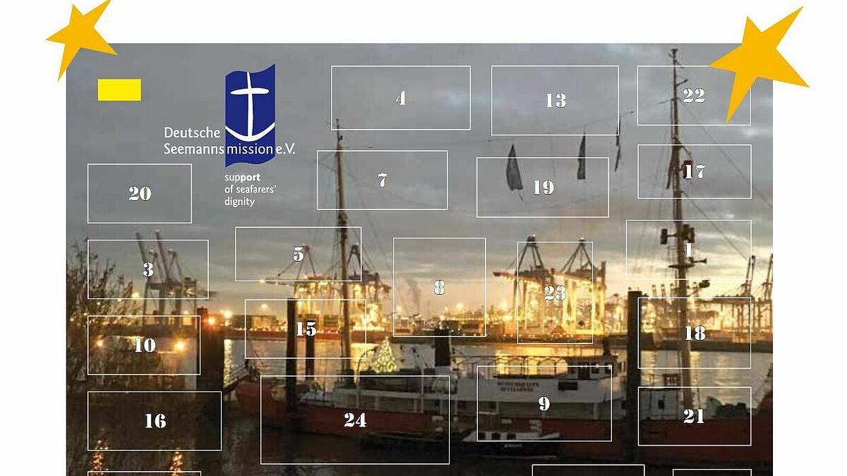 Sein Erlös unterstützt die soziale Arbeit für die Seeleute: Der Adventskalender der Seemannsmission.