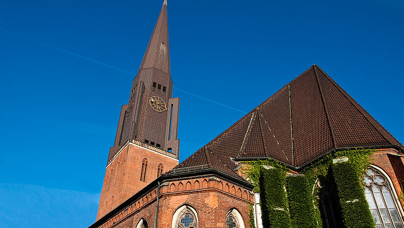 Blick auf die St. Jacobikirche in Hamburg