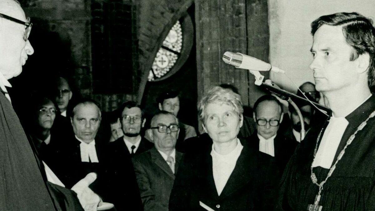 Bei Christoph Stiers Einführung zum Landesbischof 1984