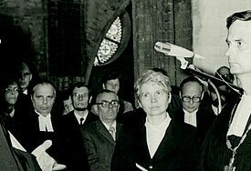 Altbischof Christoph Stier (re.), Archivbild vom 30. Juni 1984