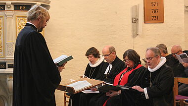 Deutsche und dänische Geistliche feiern gemeinsam Gottesdienst in der Heiliggeistkirche (Archivfoto 2018)