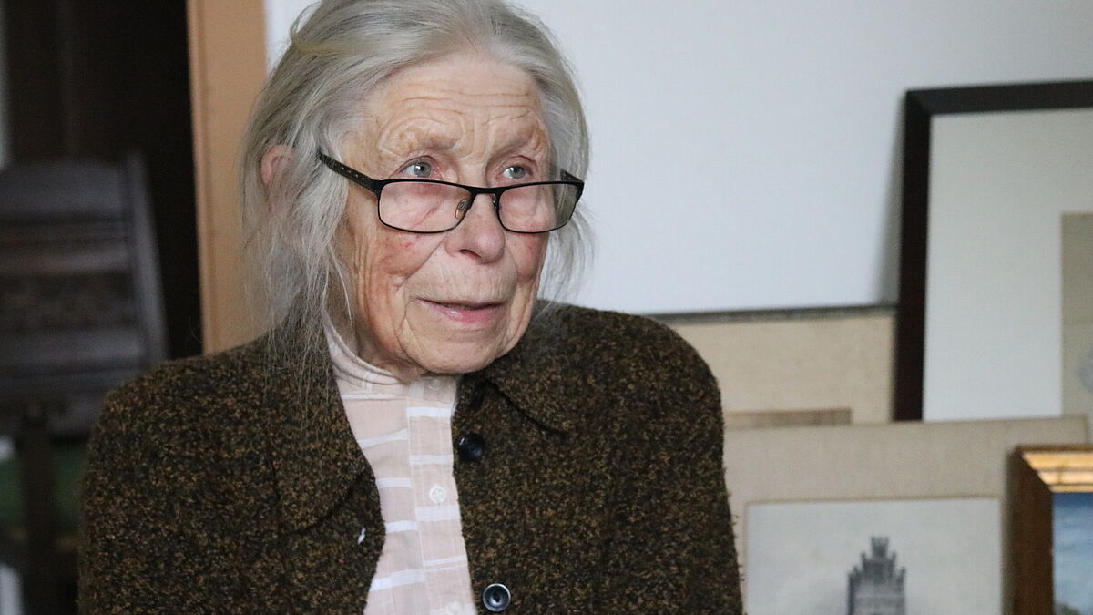 Eva-Maria Schulz erlebte als Kind die Bombardierung von Anklam.