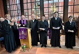 Gruppenbild von der Einführung der Prädikant:innen im Kirchenkreis Mecklenburg 2024