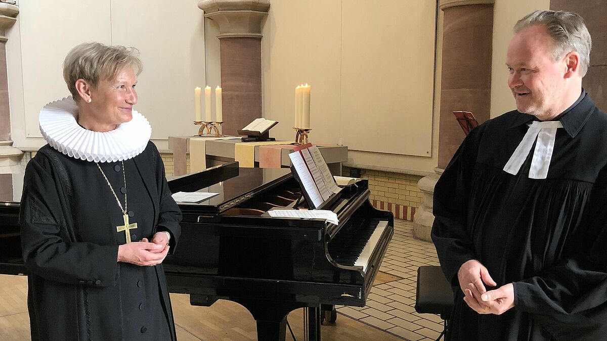 Bischöfin Kirsten Fehrs und Pastor Michael Schirmer feierten Gottesdienst in der Kulturkirche Altona.