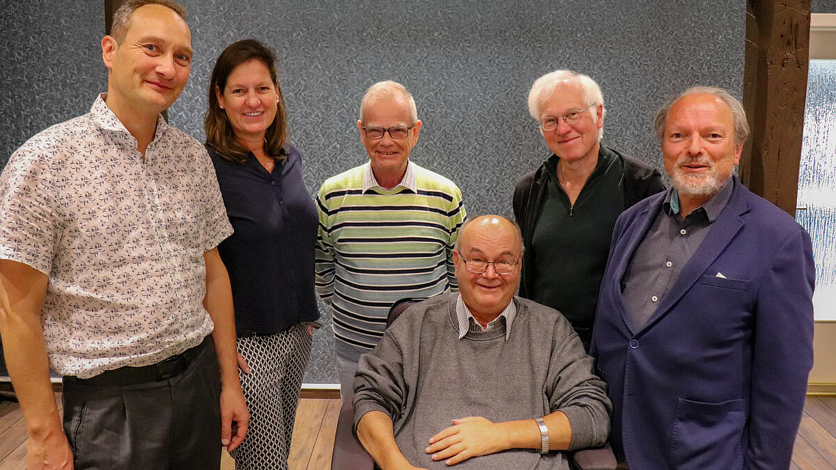 Der Landesausschuss Stiftungen in MV besteht aus (von links): Dr. Florian Ostrop, Dr. Freia Steinmetz, Karl-Wolfgang Eschenburg, Thomas Agerholm, Dr. Wolf Schmidt und Sebastian Kriedel 