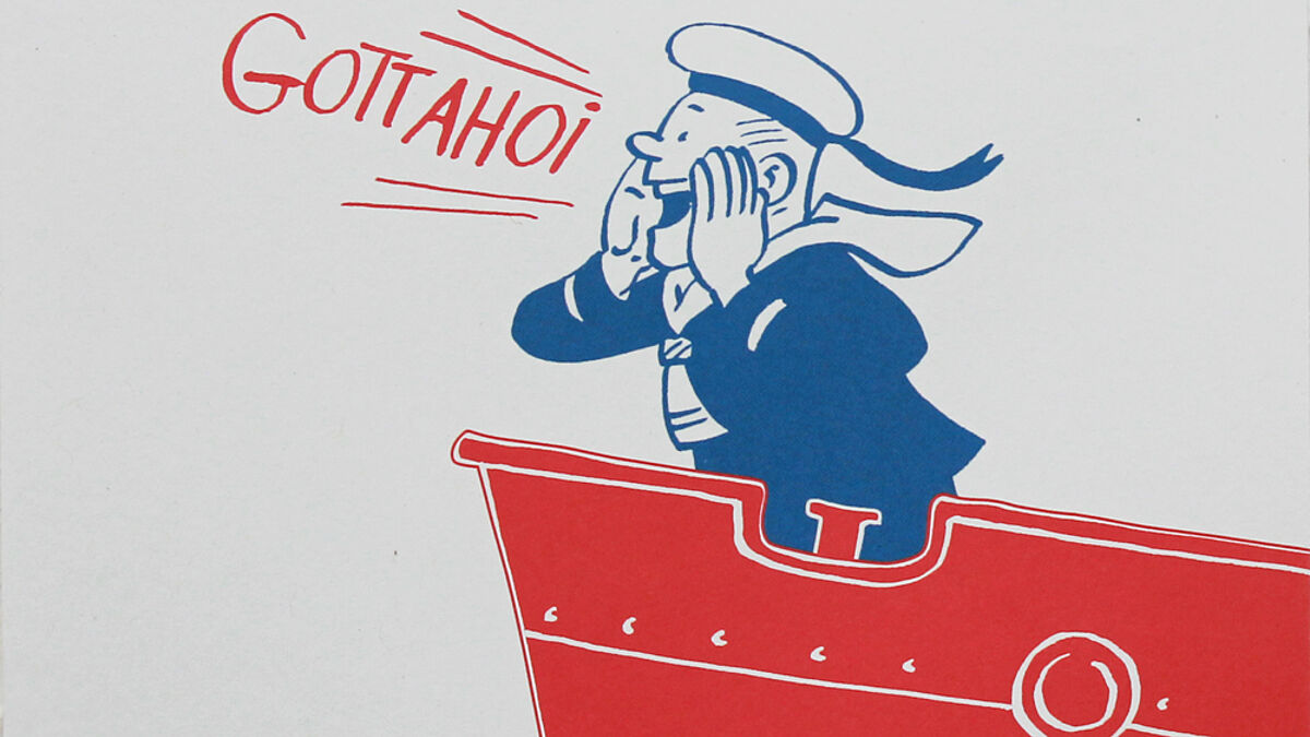Mit diesem Logo wird für "Gott Ahoi" geworben