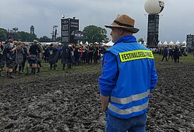 Wacken-Gelände mit Seelsorger Lars Wulff