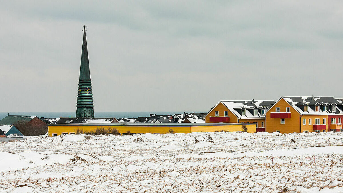 Winter auf Helgoland.