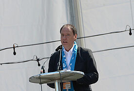 Präses der Landessynode auf dem Kirchentag