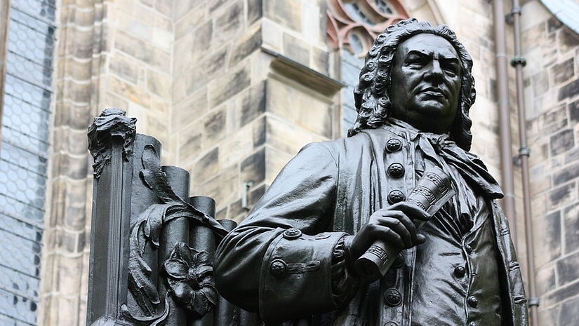 Statue von Johann Sebastian Bach