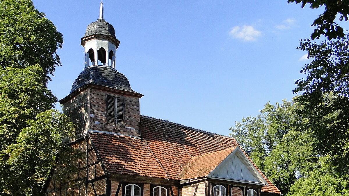 Kirche in Breesen im Landkreis Demmin, Mecklenburg-Vorpommern.