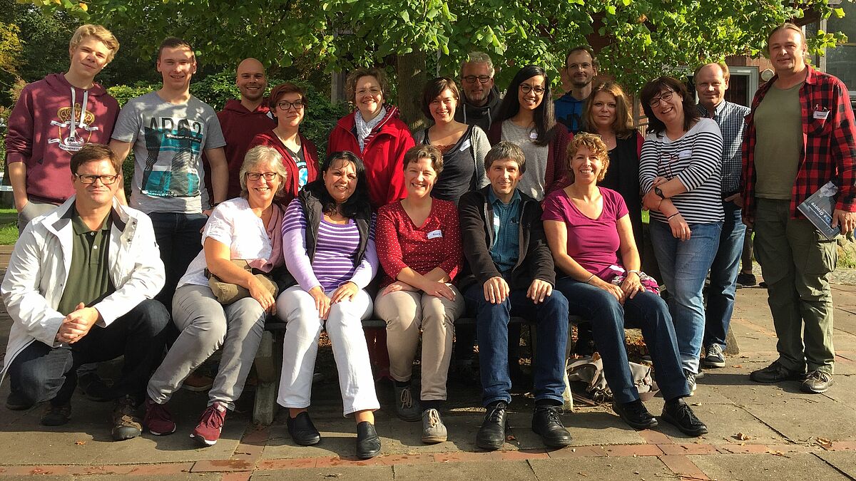 Der 16., aktuelle C-Kurs Kirchenpopularmusik während der Einführungswoche
