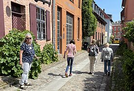 Tagespilgern in der Stralsunder Altstadt
