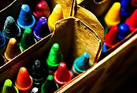 Bunte Wachsmaler