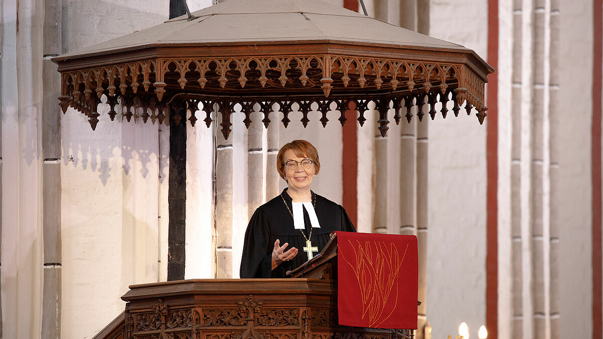 Die erste Predigt im Amt als Landesbischöfin der Nordkirche für Kristina Kühnbaum-Schmidt