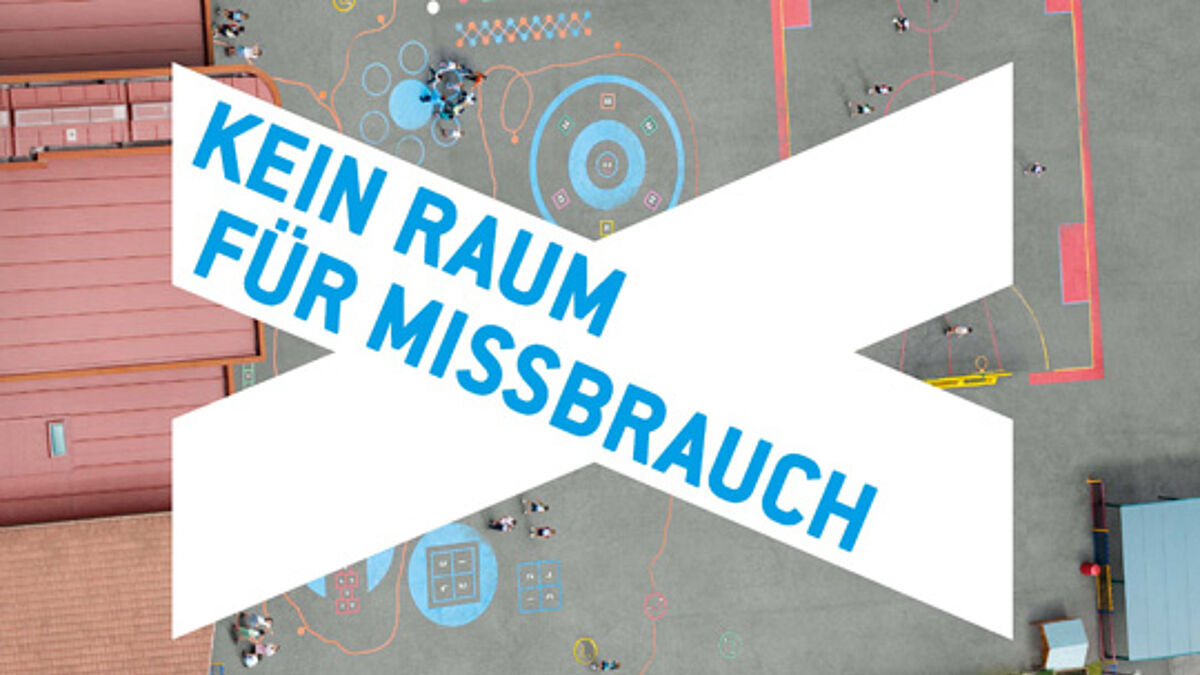 Plakatmotiv der Kampagne "Kein Raum für Missbrauch"