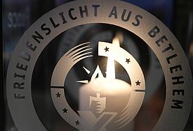 Die Aktion Friedenslicht aus Betlehem steht in diesem Jahr unter dem Motto "Mut zum Frieden".