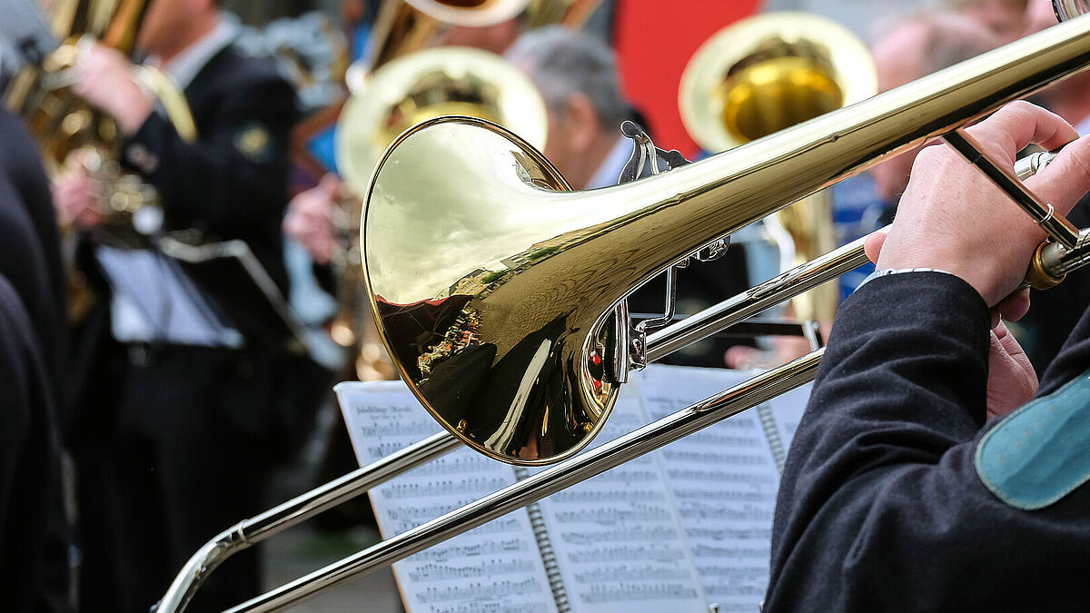 Blasmusik steht vom 12. bis 14 Mai im Zentrum des Landesposaunentages in Demmin in Mecklenburg-Vorpommen.