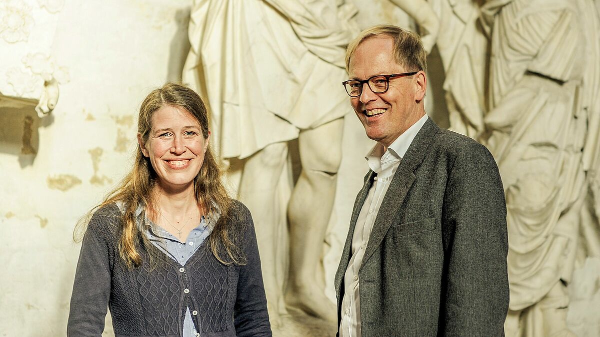 Pastorin Inga Meißner und Pastor Robert Pfeifer bieten ab dem 1. Dezember 2019 die City-Seelsorge an.