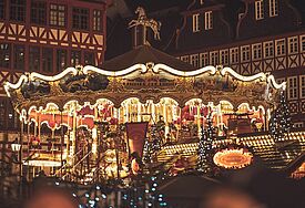 Karrussel auf dem Weihnachtsmarkt 
