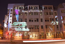 Lichtinstallation am Dorothee-Sölle-Haus in Altona