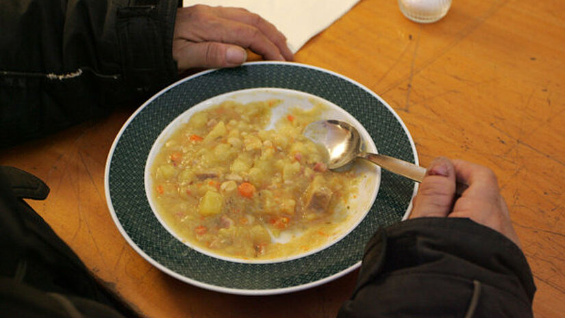 Ein Teller Kartoffelsuppe hilft in der kalten Jahreszeit (Symbolbild) Ein Teller Kartoffelsuppe hilft in der kalten Jahreszeit (Symbolbild)