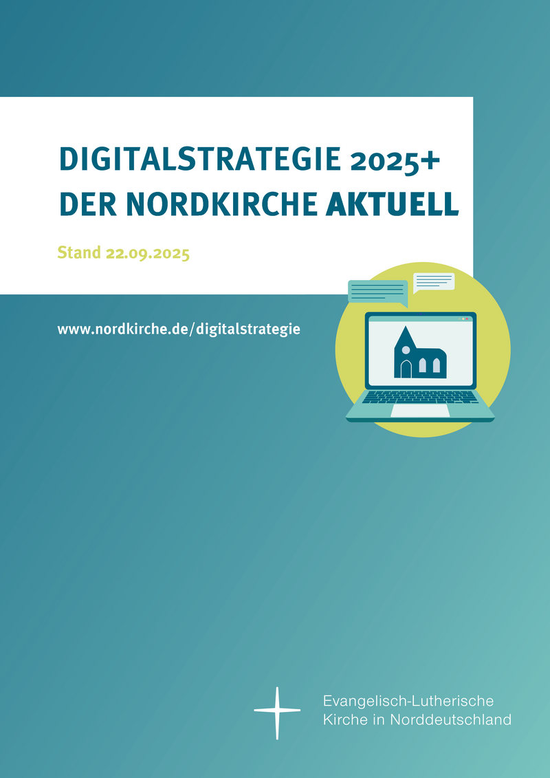 Cover der Broschüre Digitalstrategie 2025 der Nordkirche
