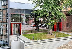 Das Forum Diakonie umfasst vier Gebäude und einen Hof und soll ein offener Ort der Begegnung sein. 