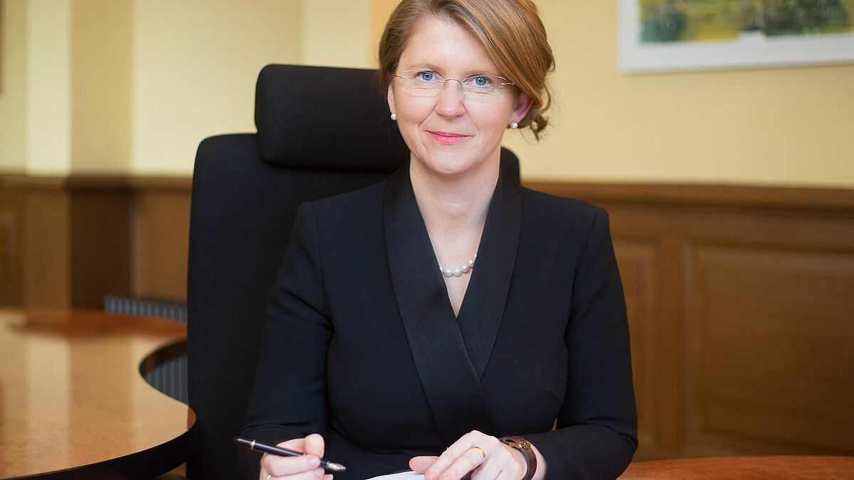 Die Justizministerin von Mecklenburg-Vorpommern, Katy Hoffmeister
