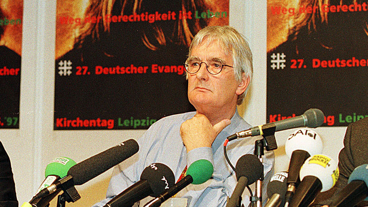Siegfried von Kortzfleisch auf dem Kirchentag in Leipzig (1997)