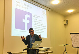 Thomas Hoffmann auf dem Barcamp der Nordkirche