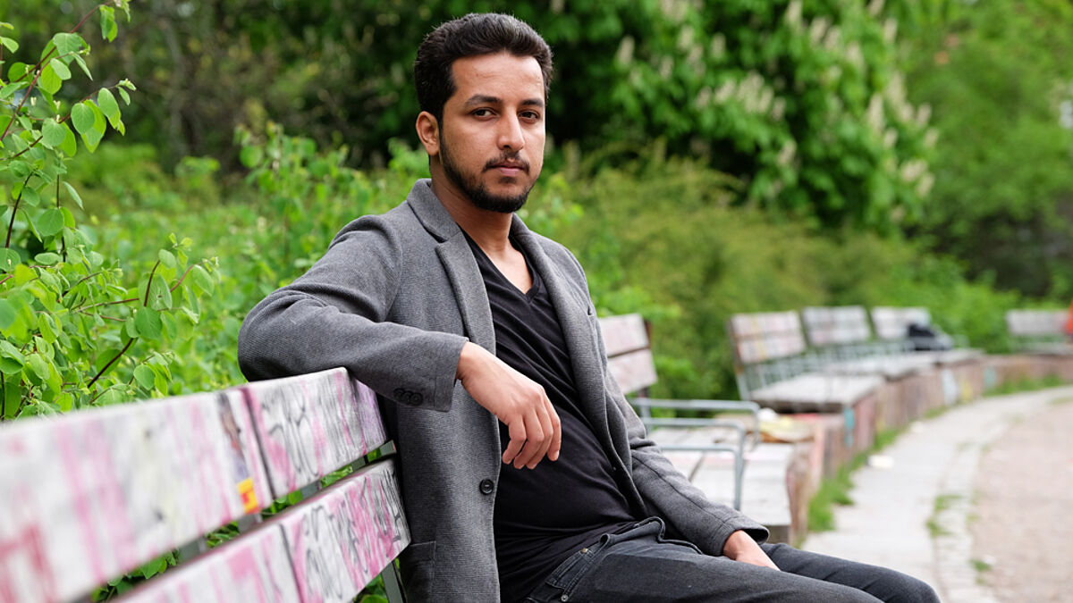 Salah Zater ist aus Libyen geflohen. Jetzt lebt der Journalist in Hamburg