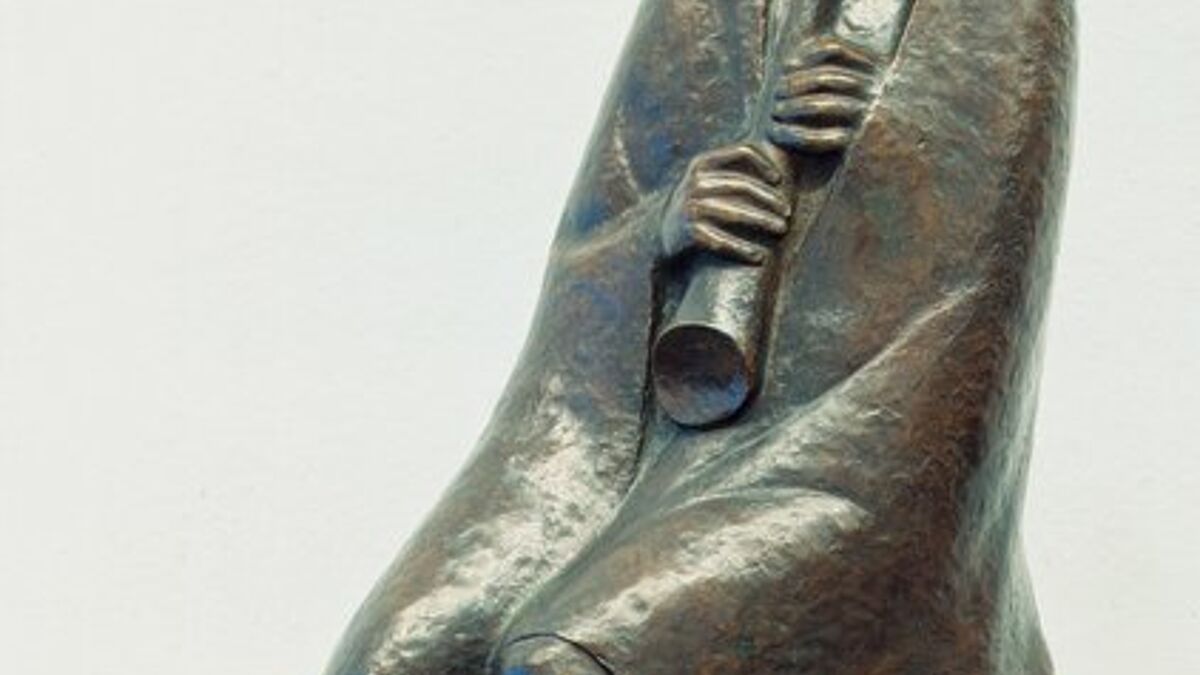 Skulptur „Der Flötenbläser” (Ausschnitt) von Ernst Barlach (1936)