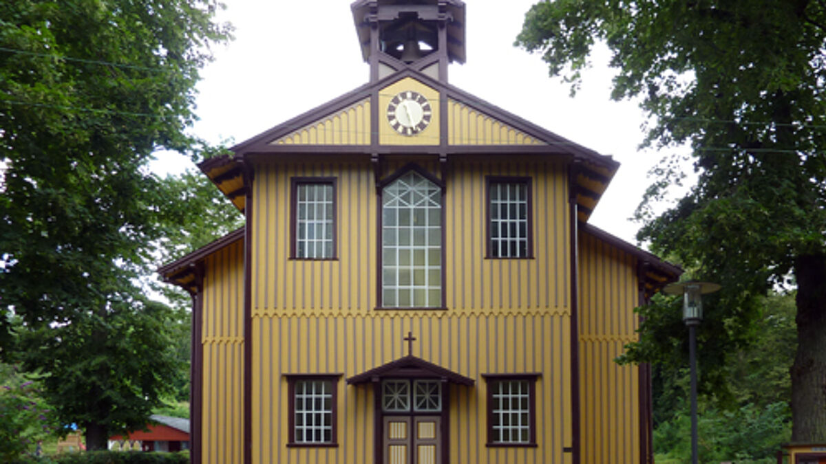 Die Bethlehemkirche, ein Gotteshaus aus Holz, kann in Kiel besichtigt werden