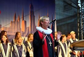 Die Hamburger Bischöfin Kirsten Fehrs eröffnete die Nacht der Kirchen in Hamburg auch im vergangenen Jahr.