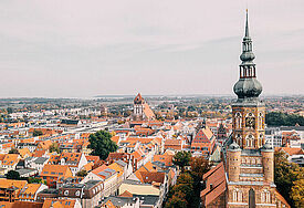 Der Dom St. Nikolai in der Greifswalder Innenstadt.