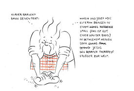 Die Weinachtsgeschichte nach Helmut Steinbach - Der Illustrator gewann den Comic-Wettbewerb von kirche-hamburg.de (c) H. Steinbach