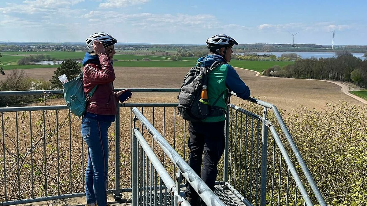 Von Ratzeburg nach Tempzin: Bei der Probetour sind die Hauptamtlichen mit dem Rad unterwegs, im August wird die Strecke dann zu Fuß zurückgelegt. 