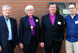  Professor Michael Herbst, Bischöfin Antje Jackelén, Bischof Dr. Hans-Jürgen Abromeit, Bischof Graham Tomlin.
