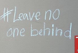 Das Motto der Engagierten in der Flüchtlingshilfe: "Leave no one behind".