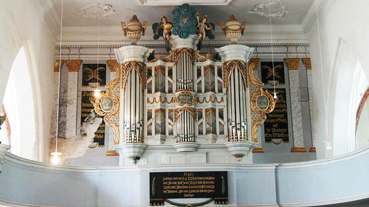 Prunkvoll: die Orgel von Gingst